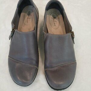 CLARKS COLLECTION GRAY LOAFERS